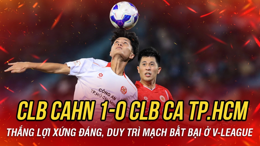 Kết quả V-League hôm nay 27/10: CLB CAHN thắng CLB CA TP.HCM dù thiếu người